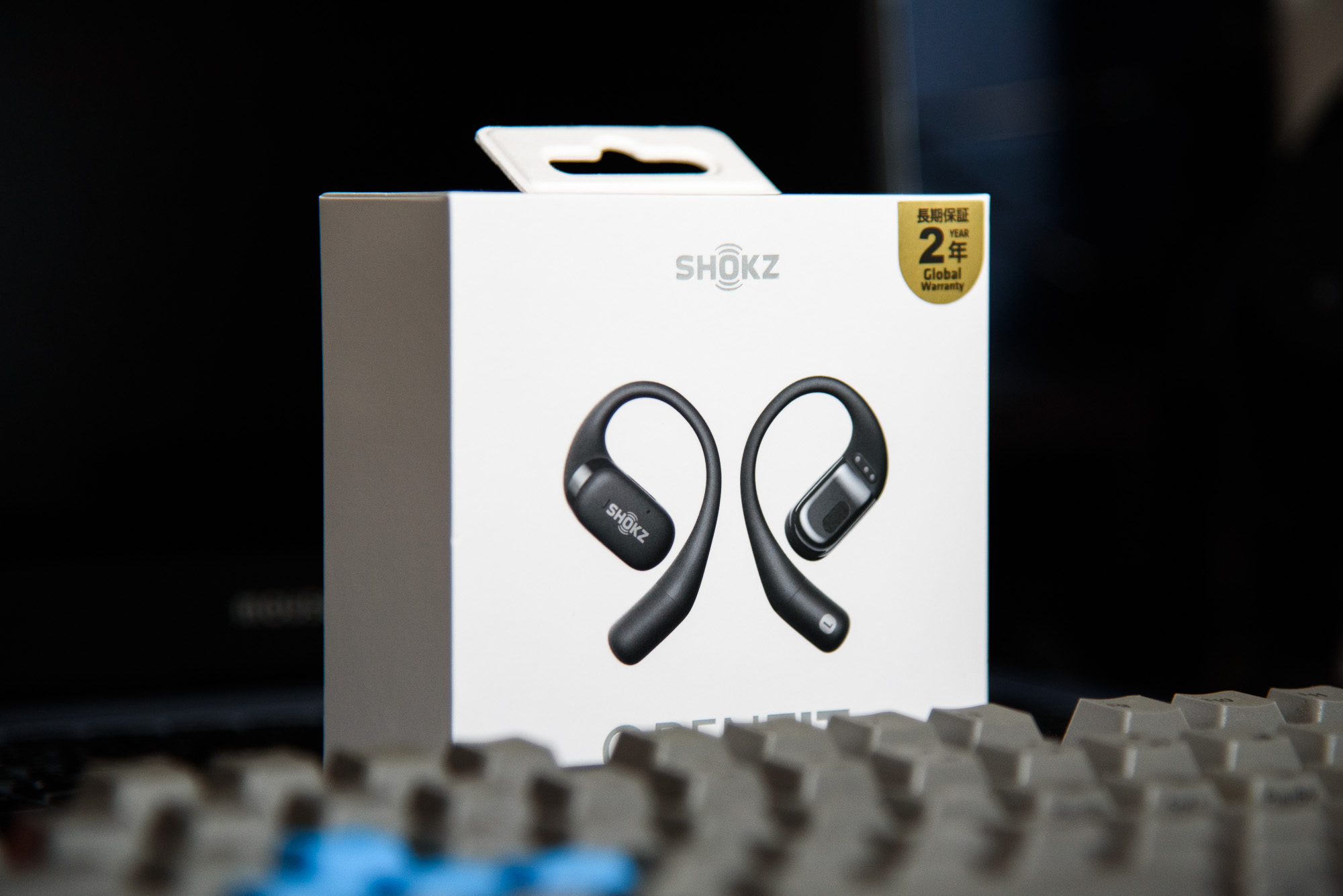shokz Photo of Shokz open ear headphones.